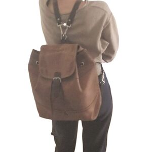 Vintage RUGBY distressed Leather Backpack